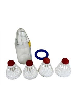 Vintage‎ Johhny Walker Badminton Shuttlecocks Set Of 4 Made In Hong Kong
